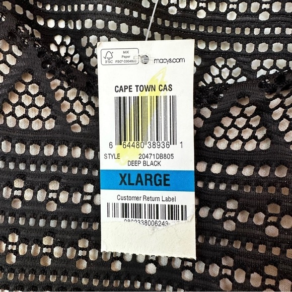 Style & Co. Women's Illusion Cape Town Sleeveless Maxi Dress Black Size XL - Picture 14 of 14